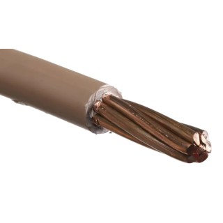 RS PRO 6491B Series Brown Hook Up Wire 7/2.52 mm Core Strands 50 m Thermoplastic Polyolefin 185-3981