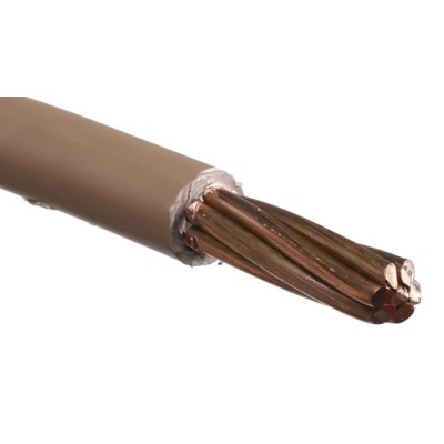 RS PRO 6491B Series Brown Hook Up Wire 7/2.52 mm Core Strands 50 m Thermoplastic Polyolefin 185-3981