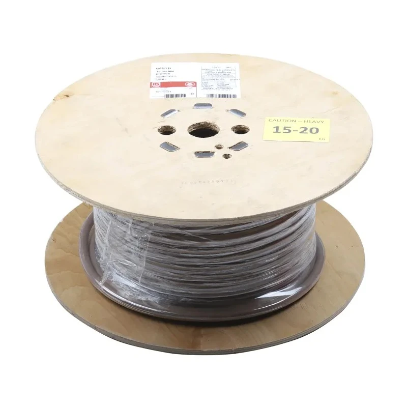 RS PRO 6491B Series Brown Hook Up Wire 7/2.52 mm Core Strands 50 m Thermoplastic Polyolefin 185-3981