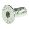 RS PRO Bright Zinc Plated Steel Hex Socket Countersunk Screw M5 x 12 mm 483-9830