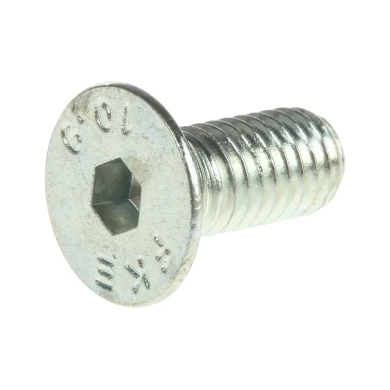 RS PRO Bright Zinc Plated Steel Hex Socket Countersunk Screw M5 x 12 mm 483-9830