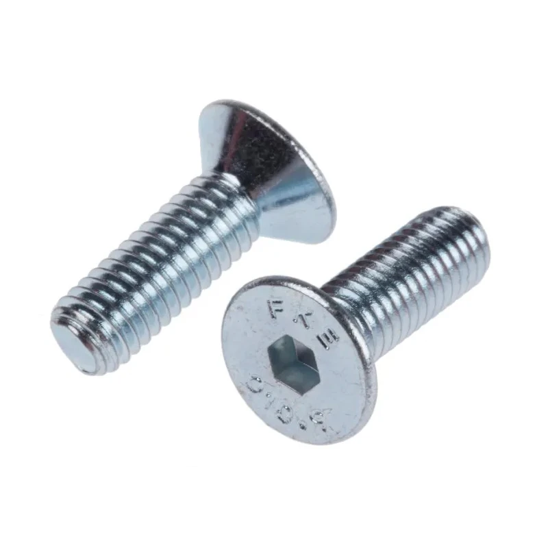 RS PRO Bright Zinc Plated Steel Hex Socket Countersunk Screw M5 x 16 mm 483-9846