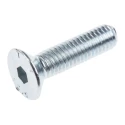 RS PRO Bright Zinc Plated Steel Hex Socket Countersunk Screw M5 x 20 mm 10.9 Grade DIN 7991 483-9852