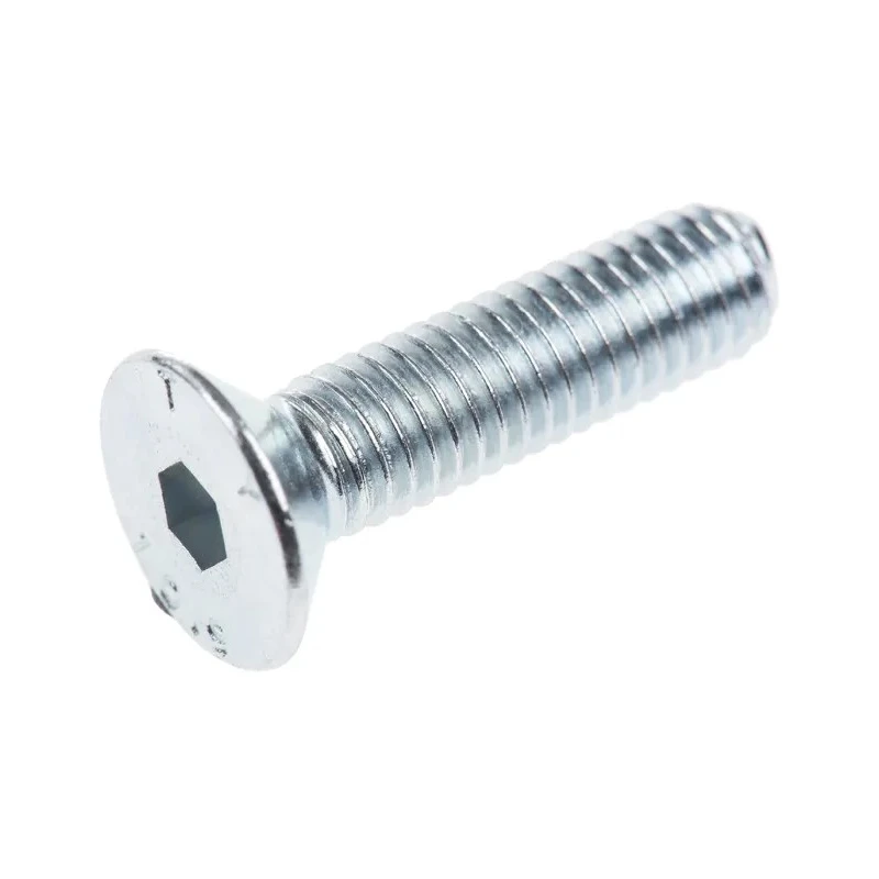 RS PRO Bright Zinc Plated Steel Hex Socket Countersunk Screw M5 x 20 mm 10.9 Grade DIN 7991 483-9852