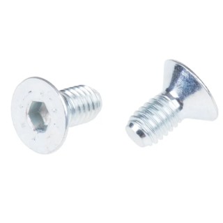RS PRO Bright Zinc Plated Steel Hex Socket Countersunk Screw, Hex Socket Drive, M6 x 12 mm 483-9868