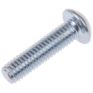 RS PRO Bright Zinc Steel Hex Socket Button Screw M4 x 16 mm 483-9600