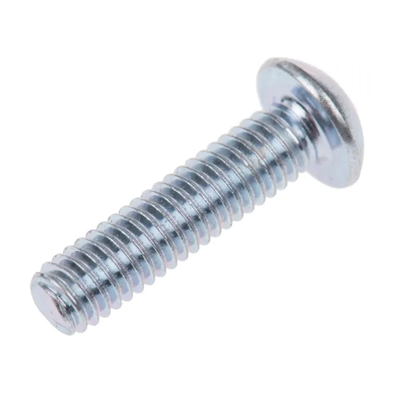 RS PRO Bright Zinc Steel Hex Socket Button Screw M4 x 16 mm 483-9600