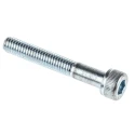 RS PRO Bright Zinc Plated Steel Hex Socket Cap Screw, Hex Socket, M6 x 40 mm 484-0010