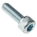 RS PRO Bright Zinc Plated Steel Hex Socket Cap Screw, Hex Socket Drive, M10 x 25 mm 484-0032