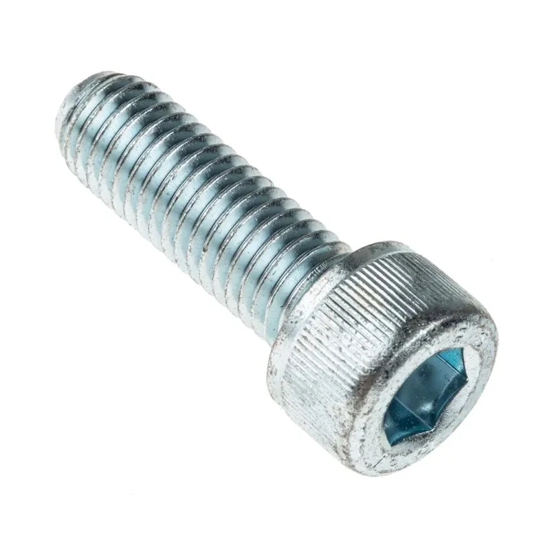 RS PRO Bright Zinc Plated Steel Hex Socket Cap Screw, Hex Socket Drive, M10 x 25 mm 484-0032