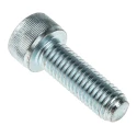 RS PRO Bright Zinc Plated Steel Hex Socket Cap Screw, Hex Socket Drive, M10 x 25 mm 484-0032