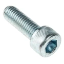 RS PRO Bright Zinc Plated Steel Hex Socket Cap Screw M10 x 30 mm 484-0054