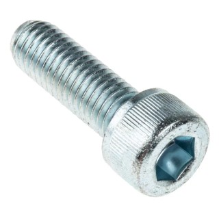 RS PRO Bright Zinc Plated Steel Hex Socket Cap Screw M10 x 30 mm 484-0054