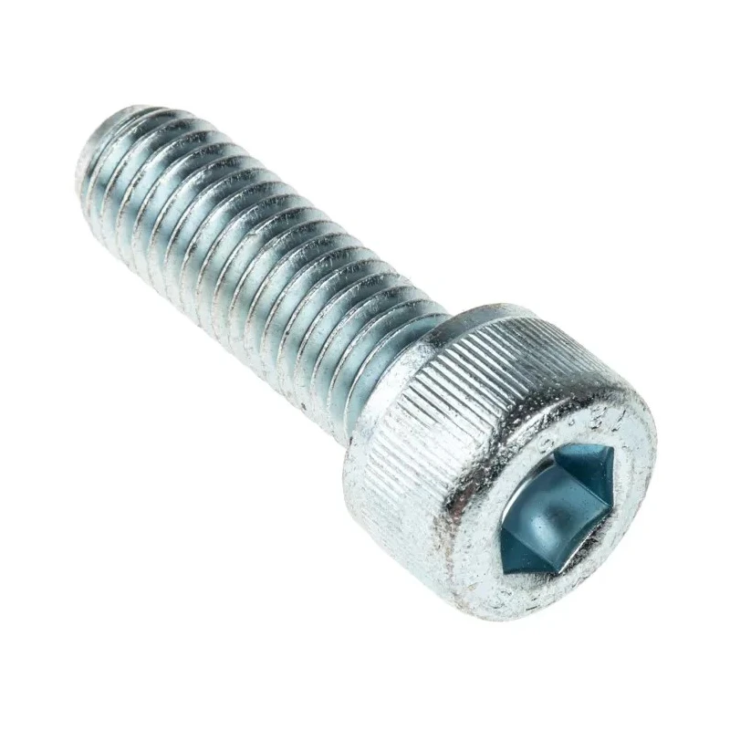 RS PRO Bright Zinc Plated Steel Hex Socket Cap Screw M10 x 30 mm 484-0054
