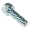 RS PRO Bright Zinc Plated Steel Hex Socket Cap Screw M10 x 30 mm 484-0054