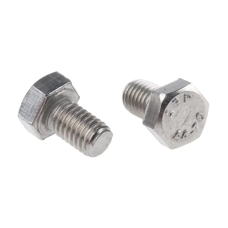 RS PRO Plain Stainless Steel Hex Bolt, M5 x 8 mm, Fully Threaded, DIN 933, Model 484-0082
