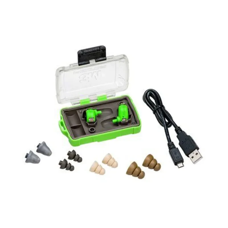 3M Peltor Listen Only Electronic Ear Plugs Ear Plug, 32 dB, Green EEP-100EU