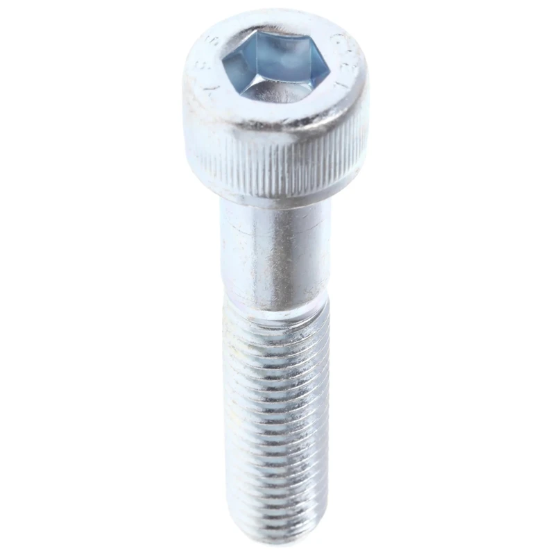 RS PRO Bright Zinc Plated Steel Hex Socket Cap Screw M10 x 50 mm 484-0076