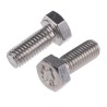 RS PRO Plain Stainless Steel Hex Bolt M5 x 12 mm 484-0098