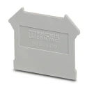 Phoenix Contact D-UK4/10 Series End Cover for DIN Rail Terminal Blocks, Polyamide, Grey, ATEX Certified 3003020