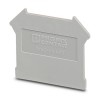Phoenix Contact D-UK4/10 Series End Cover for DIN Rail Terminal Blocks, Polyamide, Grey, ATEX Certified 3003020
