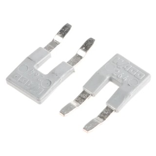 WAGO 264 Series Jumper Bar for Use with 264 Series Terminal Blocks 16A Light Grey Polyamide 66 264-402