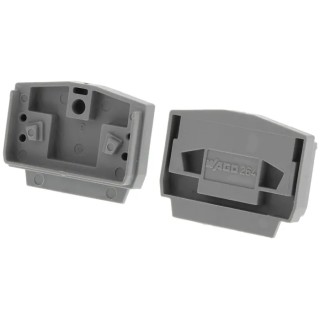 WAGO DIN Rail Terminal Blocks End & Intermediate Plate Grey Polyamide 66 264-368