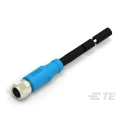 TE Connectivity Female 4 Way M8 Straight to Unterminated 4 Way Free End Sensor Actuator Cable 5000mm T4061310004-005