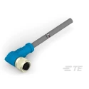 TE Connectivity Sensor Actuator Cable Female 5 Way Right Angle to Unterminated 5 Way Free End, Nylon Grey T4161420005-004