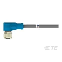 TE Connectivity Sensor Actuator Cable Female 5 Way Right Angle to Unterminated 5 Way Free End, Nylon Grey T4161420005-004
