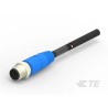 TE Connectivity Sensor Actuator Cable Male 8 Way M12 to 8 Way Sensor 5000 mm T4161110008-005