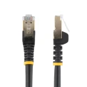 StarTech.com Cat6a - 10Gbit/s Cat6a Shielded Screened Ethernet Cable 2 m, Black PVC Cat6a 