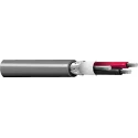 Belden Screened 2-Core Audio Signal Cable 30 m, Black, Copper Conductor, 22AWG, PVC Jacket 8451 010100