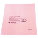 RS PRO Anti-Static Bag 254mm(W) x 155mm Pink Heat Seal 100 Per Pack 484-9073