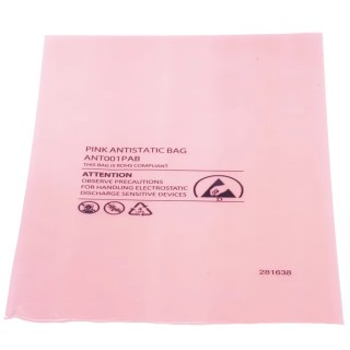 RS PRO Anti-Static Bag 254mm(W) x 155mm Pink Heat Seal 100 Per Pack 484-9073