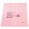 RS PRO Anti-Static Bag 254mm(W) x 155mm Pink Heat Seal 100 Per Pack 484-9073