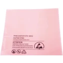 RS PRO Anti-Static Bag 254mm(W) x 155mm Pink Heat Seal 100 Per Pack 484-9073