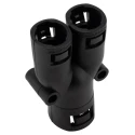 Adaptaflex Conduit Fitting, Polyamide 66, Black, 28 mm Nominal Size, IP66 Protection 7TCA296000R0913 AL282121/Y/BL