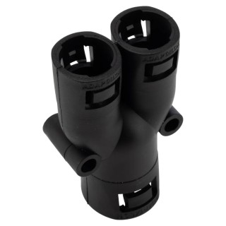 Adaptaflex Conduit Fitting, Polyamide 66, Black, 28 mm Nominal Size, IP66 Protection 7TCA296000R0913 AL282121/Y/BL