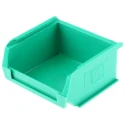 RS PRO Polypropylene Storage Bin 90 mm x 100 mm x 50 mm Green 484-3980