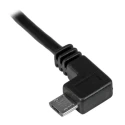 StarTech.com USB 2.0 Male USB 2.0 Type A to Male Micro USB Type B Cable Black 500mm USBAUB50CMLA