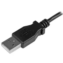 StarTech.com USB 2.0 Male USB 2.0 Type A to Male Micro USB Type B Cable Black 500mm USBAUB50CMLA