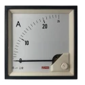RS PRO Analogue Panel Ammeter 25 A AC, 92 mm x 92 mm, 1 % Moving Iron 186-2460
