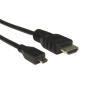 RS PRO 1 m 4K High Speed HDMI Cable Male HDMI to Male Micro HDMI Black 186-3031