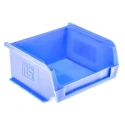 RS PRO Polypropylene Storage Bin 90 mm x 100 mm x 50 mm Blue 484-3996