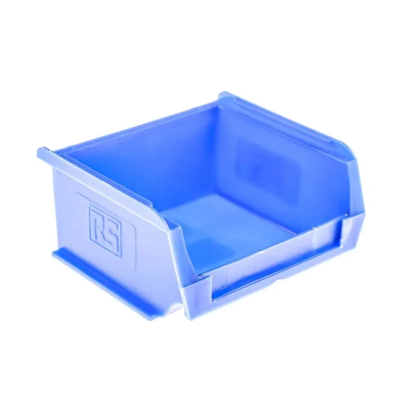 RS PRO Polypropylene Storage Bin 90 mm x 100 mm x 50 mm Blue 484-3996