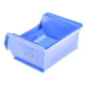 RS PRO Polypropylene Storage Bin 90 mm x 100 mm x 50 mm Blue 484-3996