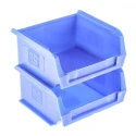 RS PRO Polypropylene Storage Bin 90 mm x 100 mm x 50 mm Blue 484-3996