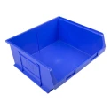 RS PRO Polypropylene Storage Bin 419 mm x 376 mm x 180 mm Blue 484-4185
