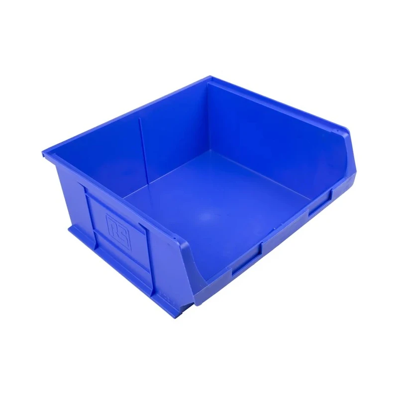 RS PRO Polypropylene Storage Bin 419 mm x 376 mm x 180 mm Blue 484-4185